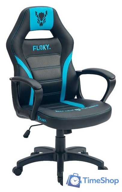 Игровое (геймерское) кресло FLOKY Vibe Aqua-Black - Изображение №1 — Интернет-магазин Time-Shop