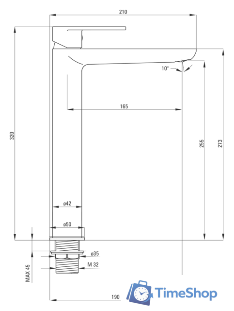 Смеситель Deante Alpinia BGA 021K - Изображение №3 — Интернет-магазин Time-Shop