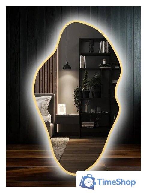 Зеркало с подсветкой  EMZE 45x77 LED.UV.NF.45.77.AUR.SW.4K (золото с УФ-окантовкой и подсветкой) - Изображение №9 — Интернет-магазин Time-Shop