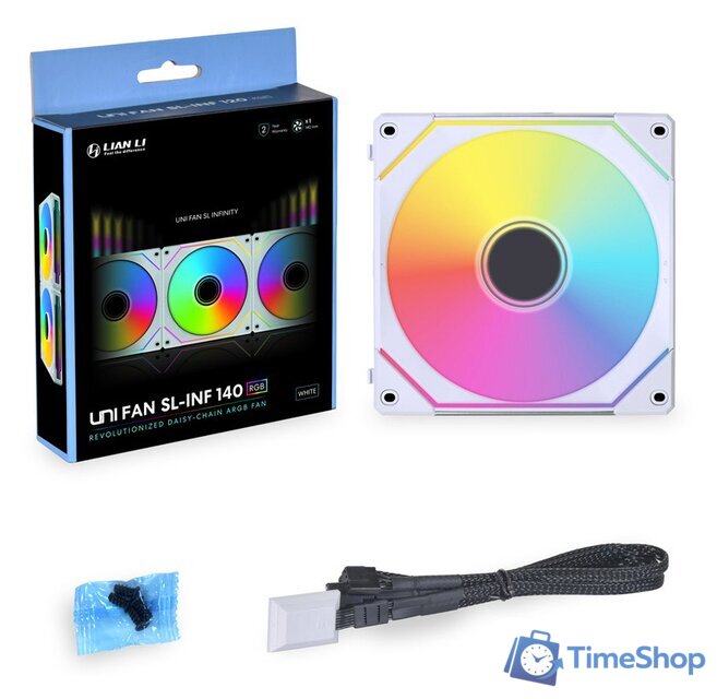 Вентилятор для корпуса Lian Li Uni Fan SL Infinity 140 G99.14SLIN1W.00 - Изображение №1 — Интернет-магазин Time-Shop