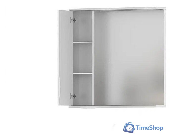  Volna Шкаф с зеркалом Adel 70 L (белый) - Изображение №11 — Интернет-магазин Time-Shop