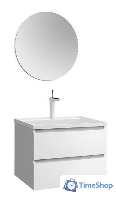  Belux Тумба под умывальник Фаворит НП 65-02 (1 белый глянцевый) - Изображение №2 — Интернет-магазин Time-Shop