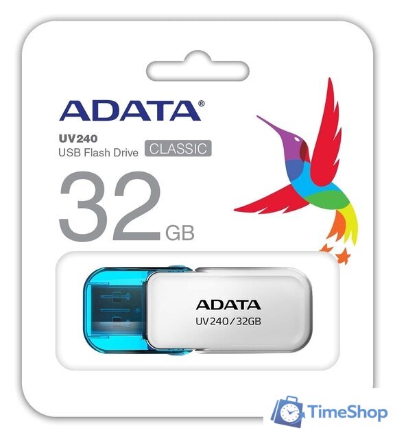 USB Flash ADATA UV240 32GB (белый) - Изображение №5 — Интернет-магазин Time-Shop