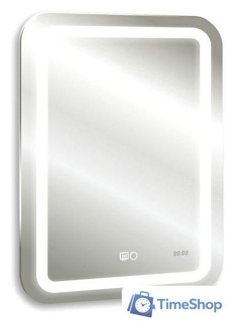  Doratiz Зеркало Марта 55x80 2711.908 (сенсорный выключатель, подсветка, подогрев, часы) - Изображение №1 — Интернет-магазин Time-Shop