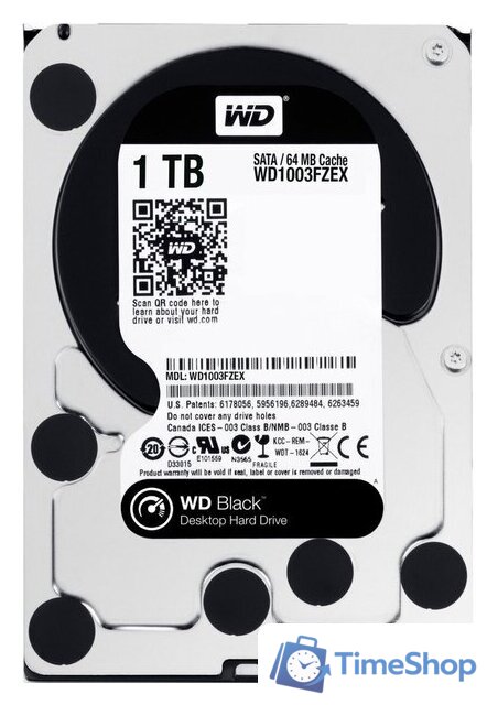 Жесткий диск WD Black 1TB (WD1003FZEX) - Изображение №1 — Интернет-магазин Time-Shop