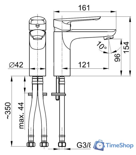 Смеситель Armatura Tanzanit 5022-815-00 - Изображение №2 — Интернет-магазин Time-Shop