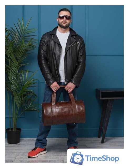 Дорожная сумка Carlo Gattini Premium Faenza 4033-02 (коричневый) - Изображение №11 — Интернет-магазин Time-Shop