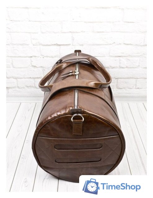 Дорожная сумка Carlo Gattini Premium Faenza 4033-02 (коричневый) - Изображение №7 — Интернет-магазин Time-Shop