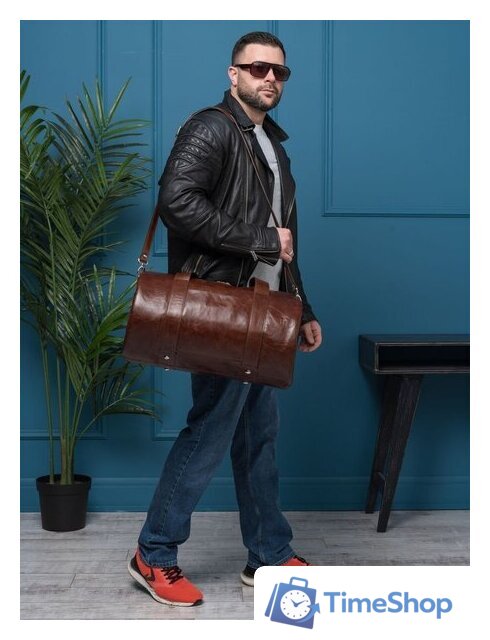 Дорожная сумка Carlo Gattini Premium Faenza 4033-02 (коричневый) - Изображение №13 — Интернет-магазин Time-Shop