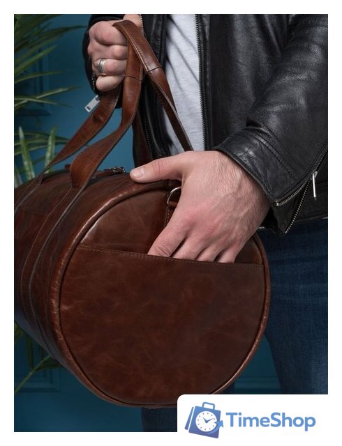 Дорожная сумка Carlo Gattini Premium Faenza 4033-02 (коричневый) - Изображение №12 — Интернет-магазин Time-Shop