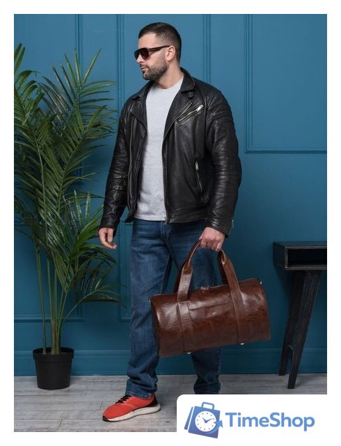 Дорожная сумка Carlo Gattini Premium Faenza 4033-02 (коричневый) - Изображение №10 — Интернет-магазин Time-Shop