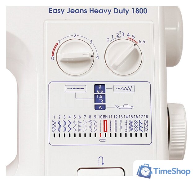 Электромеханическая швейная машина Janome Easy Jeans Heavy Duty 1800 - Изображение №2 — Интернет-магазин Time-Shop
