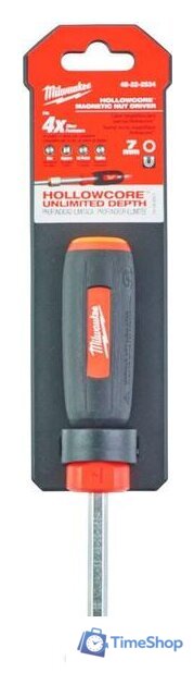 Торцевая отвертка для гаек Milwaukee Hollowcore Hex 7 мм 48-22-2534 - Изображение №3 — Интернет-магазин Time-Shop
