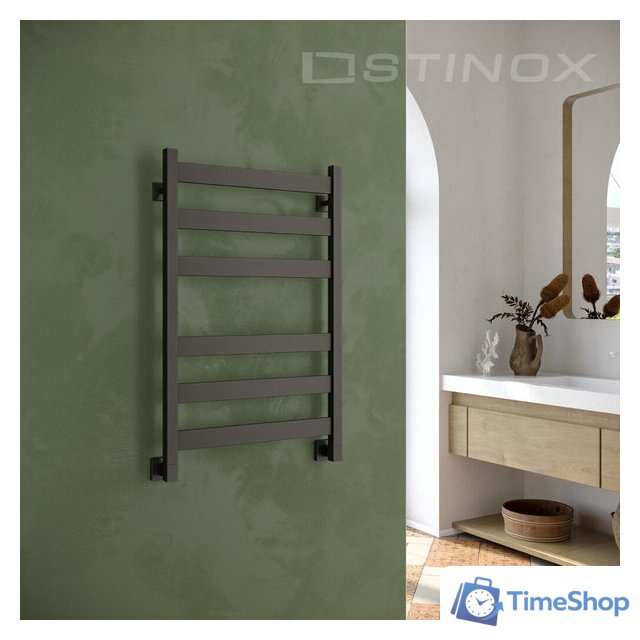 Полотенцесушитель Stinox San Remo 50x80 san80 Ral 9005 - Изображение №1 — Интернет-магазин Time-Shop