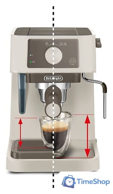 Рожковая кофеварка DeLonghi Stilosa EC235.CR - Изображение №2 — Интернет-магазин Time-Shop