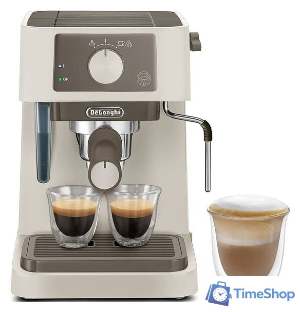 Рожковая кофеварка DeLonghi Stilosa EC235.CR - Изображение №1 — Интернет-магазин Time-Shop