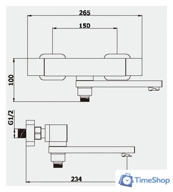Смеситель Vieir V393533-S - Изображение №2 — Интернет-магазин Time-Shop