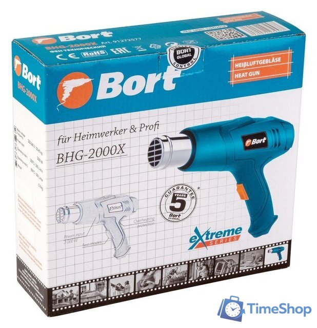 Промышленный фен Bort BHG-2000X - Изображение №6 — Интернет-магазин Time-Shop
