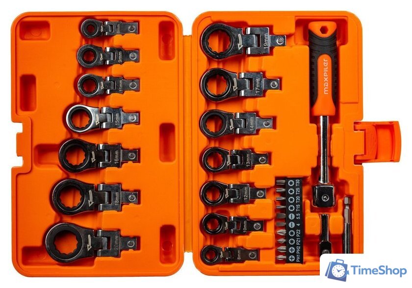 Набор ключей MaxPiler MXTF-27-SET (27 предметов) - Изображение №5 — Интернет-магазин Time-Shop