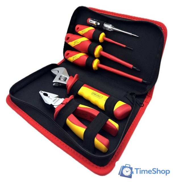 Электромонтажный набор Deli DQ91001 (6 предметов) - Изображение №1 — Интернет-магазин Time-Shop