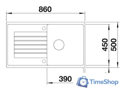 Кухонная мойка Blanco Zia 5 S (кофе) [520519] - Изображение №2 — Интернет-магазин Time-Shop