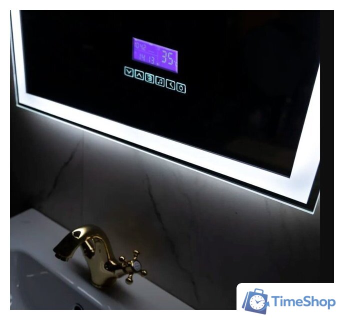  Пекам Зеркало Greta 80x90 greta-80x90MP (с подсветкой, с многофункциональной панелью, подогрев) - Изображение №12 — Интернет-магазин Time-Shop