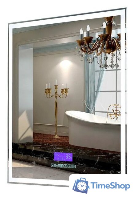  Пекам Зеркало Greta 80x90 greta-80x90MP (с подсветкой, с многофункциональной панелью, подогрев) - Изображение №1 — Интернет-магазин Time-Shop