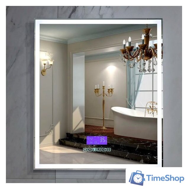  Пекам Зеркало Greta 80x90 greta-80x90MP (с подсветкой, с многофункциональной панелью, подогрев) - Изображение №2 — Интернет-магазин Time-Shop