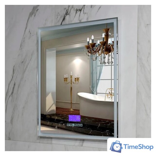  Пекам Зеркало Greta 80x90 greta-80x90MP (с подсветкой, с многофункциональной панелью, подогрев) - Изображение №6 — Интернет-магазин Time-Shop