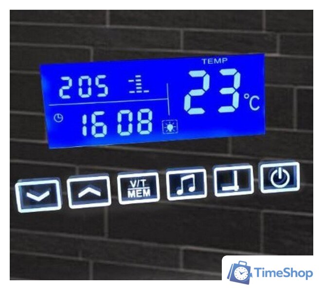  Пекам Зеркало Greta 80x90 greta-80x90MP (с подсветкой, с многофункциональной панелью, подогрев) - Изображение №8 — Интернет-магазин Time-Shop
