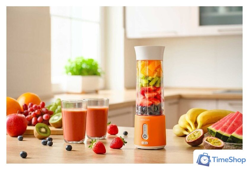 Портативный блендер Sencor SBL 133OR - Изображение №7 — Интернет-магазин Time-Shop