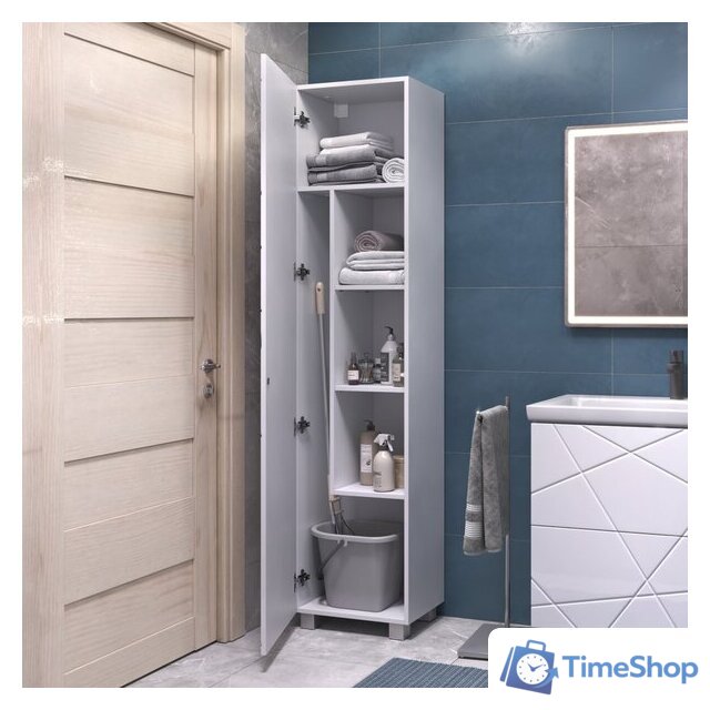  Vigo Шкаф-пенал Geometry 450 (белый) - Изображение №4 — Интернет-магазин Time-Shop