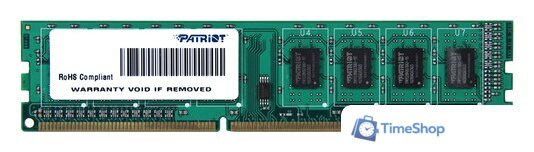 Оперативная память Patriot 4GB DDR3 PC3-12800 [PSD34G1600L81] - Изображение №1 — Интернет-магазин Time-Shop