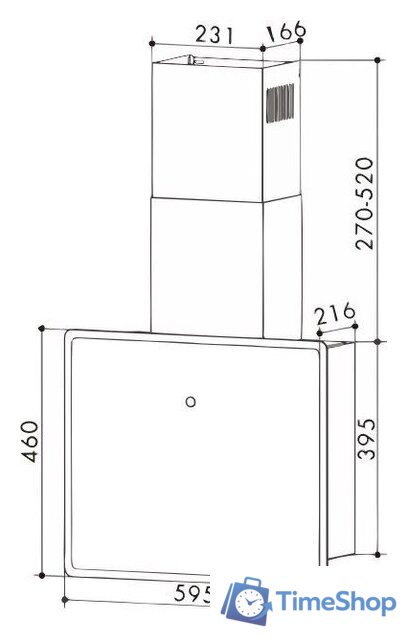 Кухонная вытяжка Exiteq EX-1466 (черный) - Изображение №2 — Интернет-магазин Time-Shop
