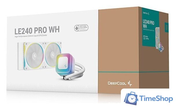 Система жидкостного охлаждения для процессора DeepCool LE240 PRO WH R-LE240PRO-WHAMMC-G-1 - Изображение №6 — Интернет-магазин Time-Shop