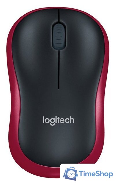 Мышь Logitech M185 (черный/красный) - Изображение №1 — Интернет-магазин Time-Shop