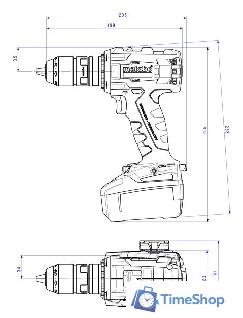 Дрель-шуруповерт Metabo BS 18 LTX BL Q I (5.2 А*ч) - Изображение №7 — Интернет-магазин Time-Shop