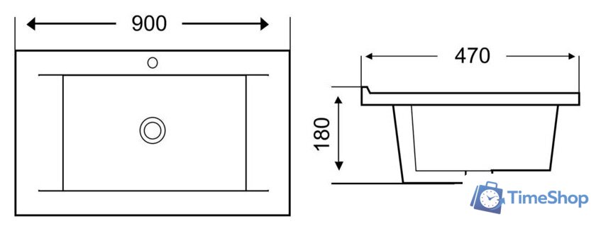 Умывальник WeltWasser Deilbach 7505-90 - Изображение №4 — Интернет-магазин Time-Shop