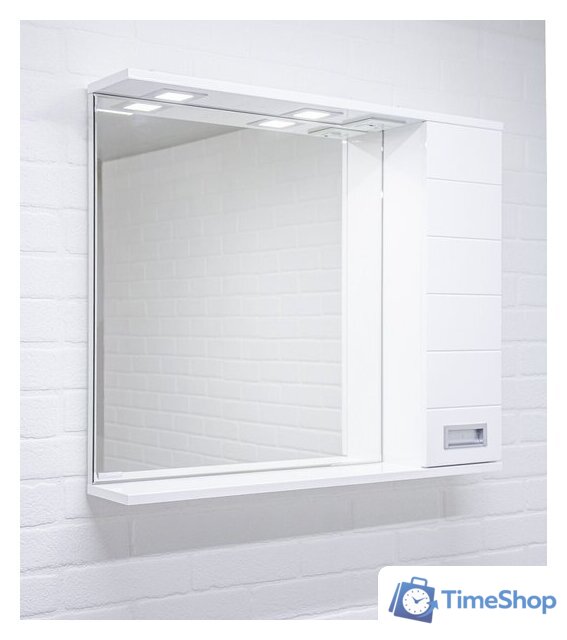  Домино Шкаф с зеркалом Cube 80 (правый) - Изображение №13 — Интернет-магазин Time-Shop