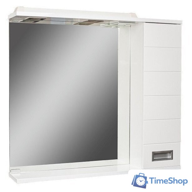  Домино Шкаф с зеркалом Cube 80 (правый) - Изображение №1 — Интернет-магазин Time-Shop