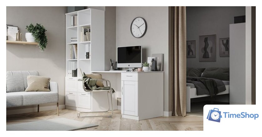 Стол Mio Tesoro Кастор 116x65 2.03.06.030.1 (белый) - Изображение №4 — Интернет-магазин Time-Shop