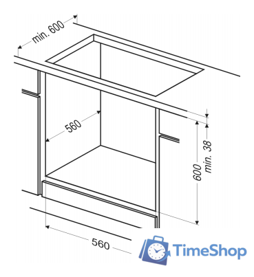 Электрический духовой шкаф Hansa BOEW64111 - Изображение №2 — Интернет-магазин Time-Shop