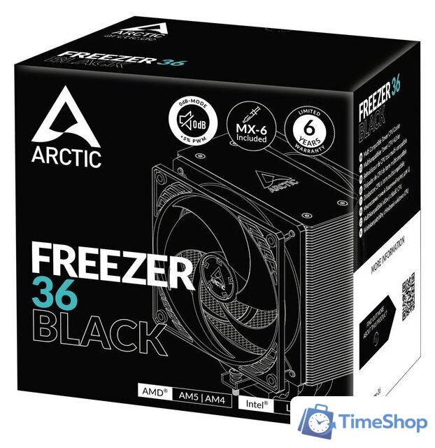 Кулер для процессора Arctic Freezer 36 Black ACFRE00123A - Изображение №7 — Интернет-магазин Time-Shop