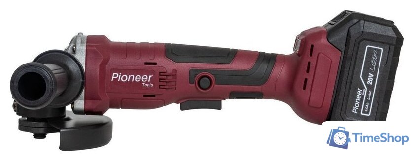 Угловая шлифмашина Pioneer Tools Master AG-M20V-125-01B USP (с 1-им АКБ, кейс) - Изображение №3 — Интернет-магазин Time-Shop