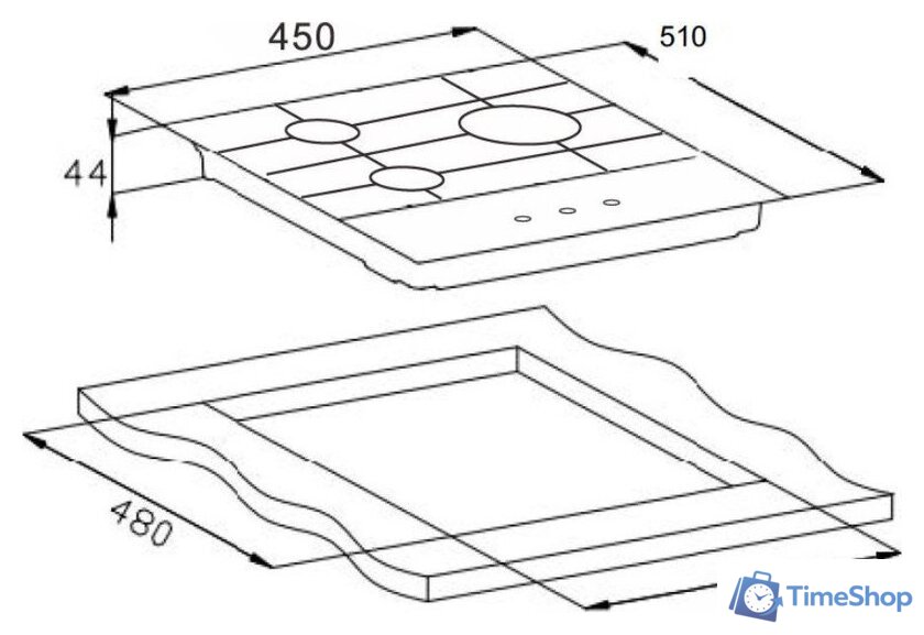 Варочная панель Weissgauff HG 451 BGH - Изображение №12 — Интернет-магазин Time-Shop