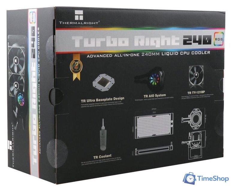 Система жидкостного охлаждения для процессора Thermalright Turbo Right 240 - Изображение №11 — Интернет-магазин Time-Shop