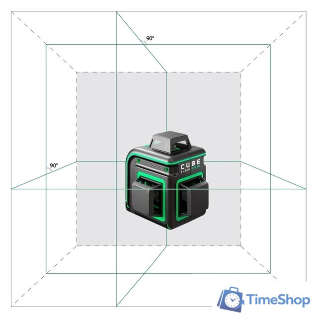 Лазерный нивелир ADA Instruments Cube 3-360 Green Basic Edition А00560 - Изображение №2 — Интернет-магазин Time-Shop