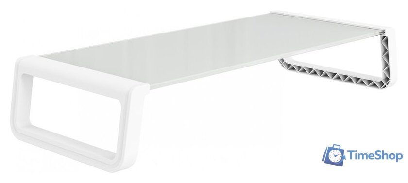 Подставка CACTUS CS-MR-ALGL (прозрачный/белый) - Изображение №1 — Интернет-магазин Time-Shop