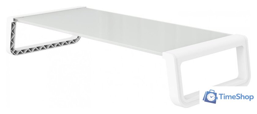 Подставка CACTUS CS-MR-ALGL (прозрачный/белый) - Изображение №2 — Интернет-магазин Time-Shop