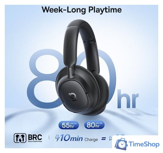 Наушники Baseus Bass BH1 NC (черный) - Изображение №4 — Интернет-магазин Time-Shop